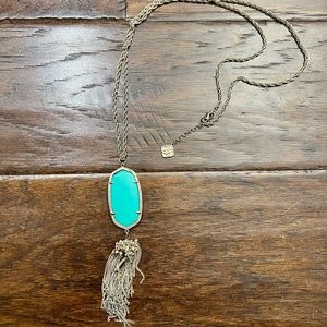 Kendra Scott Rayne Necklace - Teal/Gold